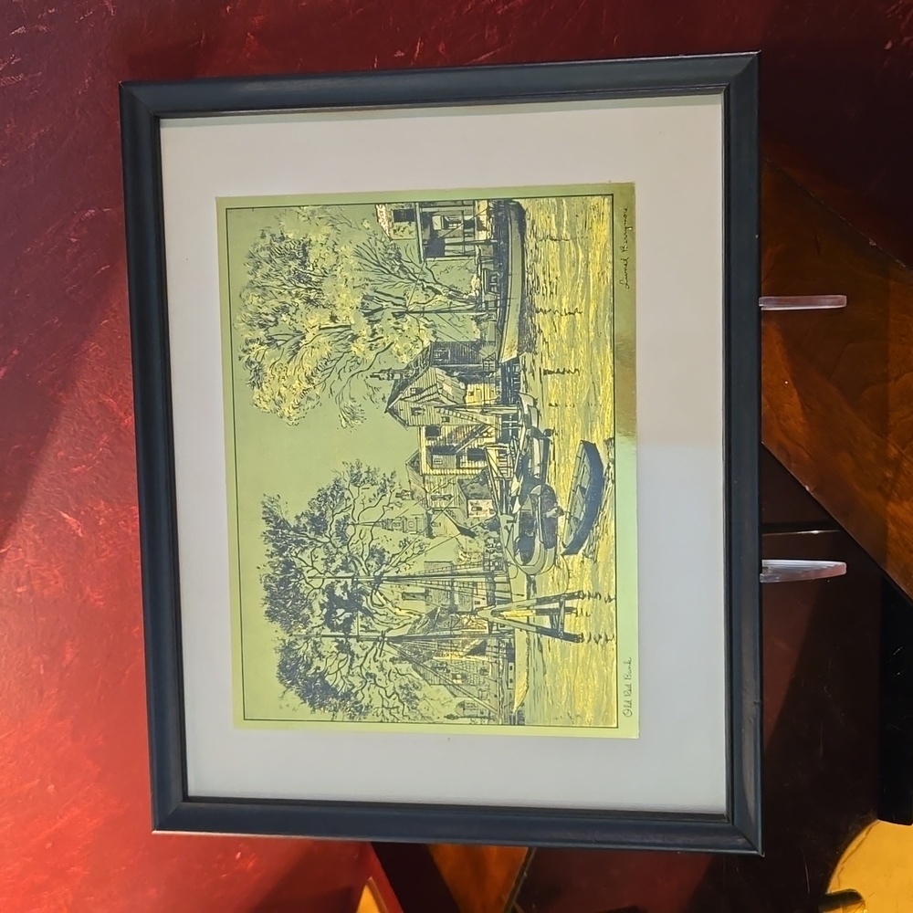 Lionel Barrymore "Old Red Bank" Foil Etching - 1 of 4